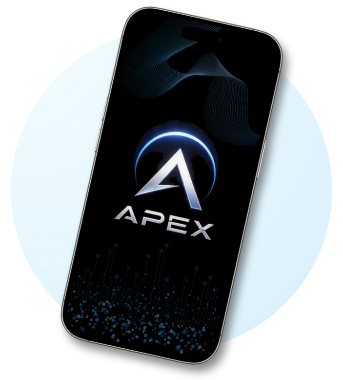 Apex Nova mobile investment app on a smartphone